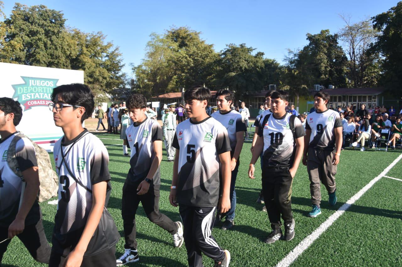 $!Inauguran autoridades los Juegos Deportivos Estatales Cobaes 2024