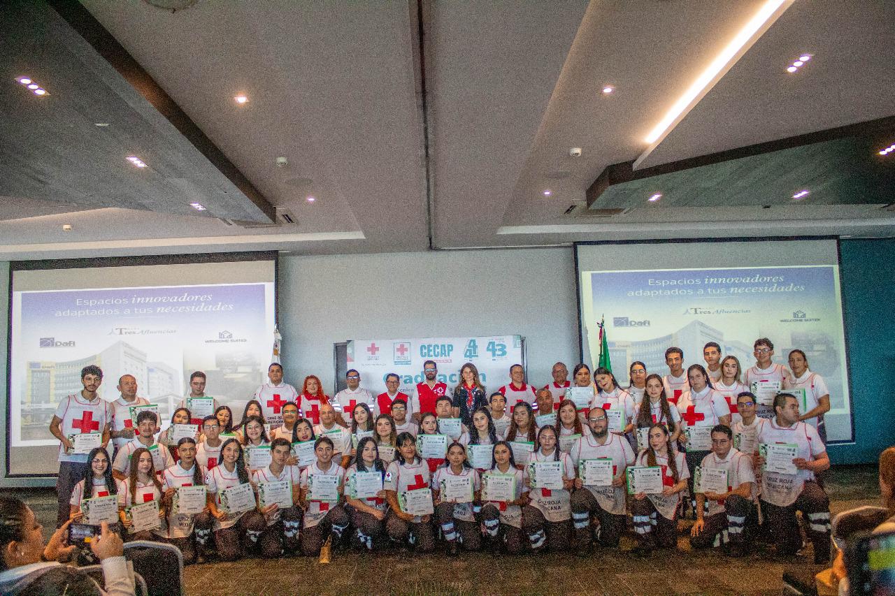 $!Egresan 62 nuevos Técnicos en Urgencias Médicas de la Cruz Roja Culiacán