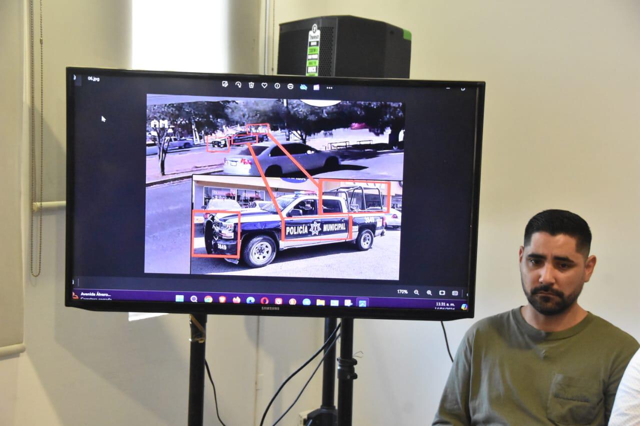 $!Cuén Ojeda muestra video del momento en que Luis Alonso García Corrales y amigo fueron detenidos por policías