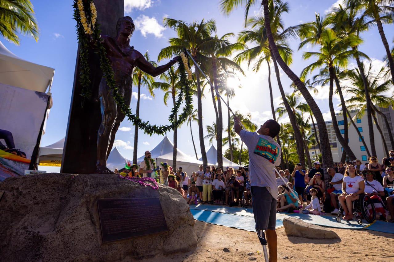 $!Clasifica mazatleco Martín Díaz a final del Hawaii Adaptative Surfing