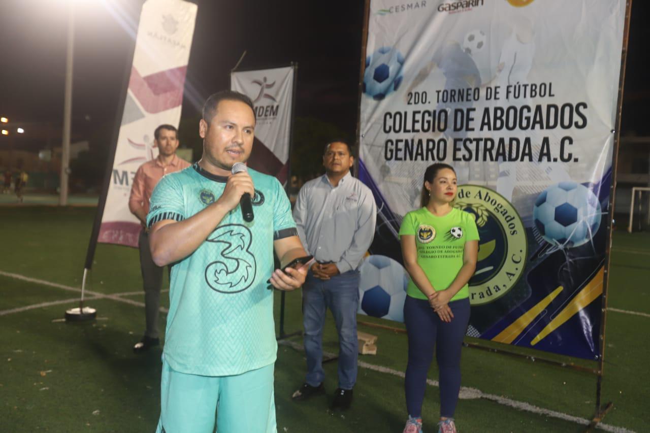 $!¡A toda ley! Inauguran Torneo de Futbol Colegio de Abogados Genaro Estrada