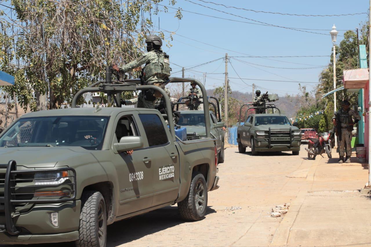 $!Fuerzas armadas mantiene despliegue tras asegurar explosivos en El Huajote, Concordia