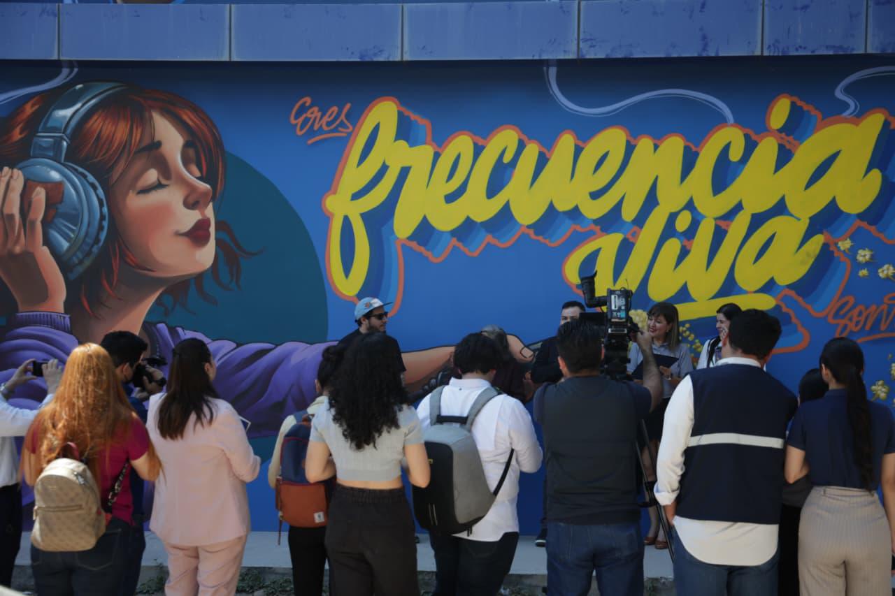 $!Inauguran mural ‘Frecuencia Viva’ en Radio UAS: Un mural por la paz y la identidad universitaria