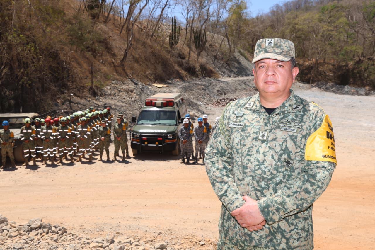 $!Trabajos de rescate en mina de Rosario continuarán hasta localizar a cuarto minero: General Alejandro Alcántara Ávila