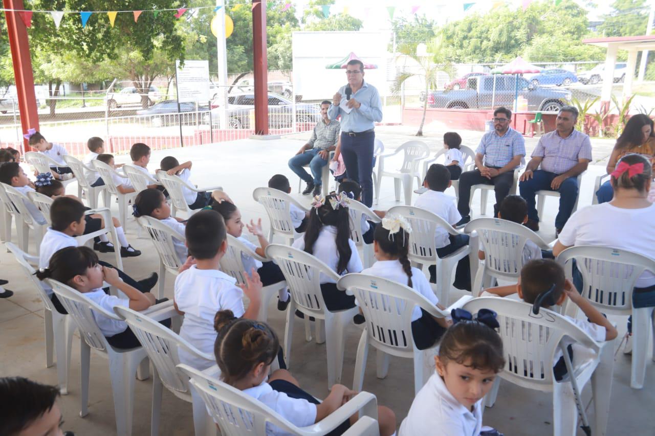 $!Inauguran techumbre del jardín de niños de Mazatlán