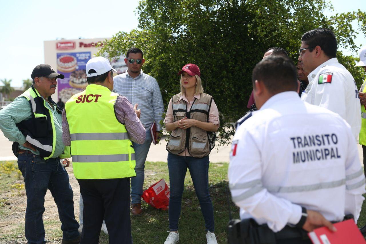 $!Tránsito Municipal y SICT recorren zonas donde habilitarán rutas alternas por construcción de puente