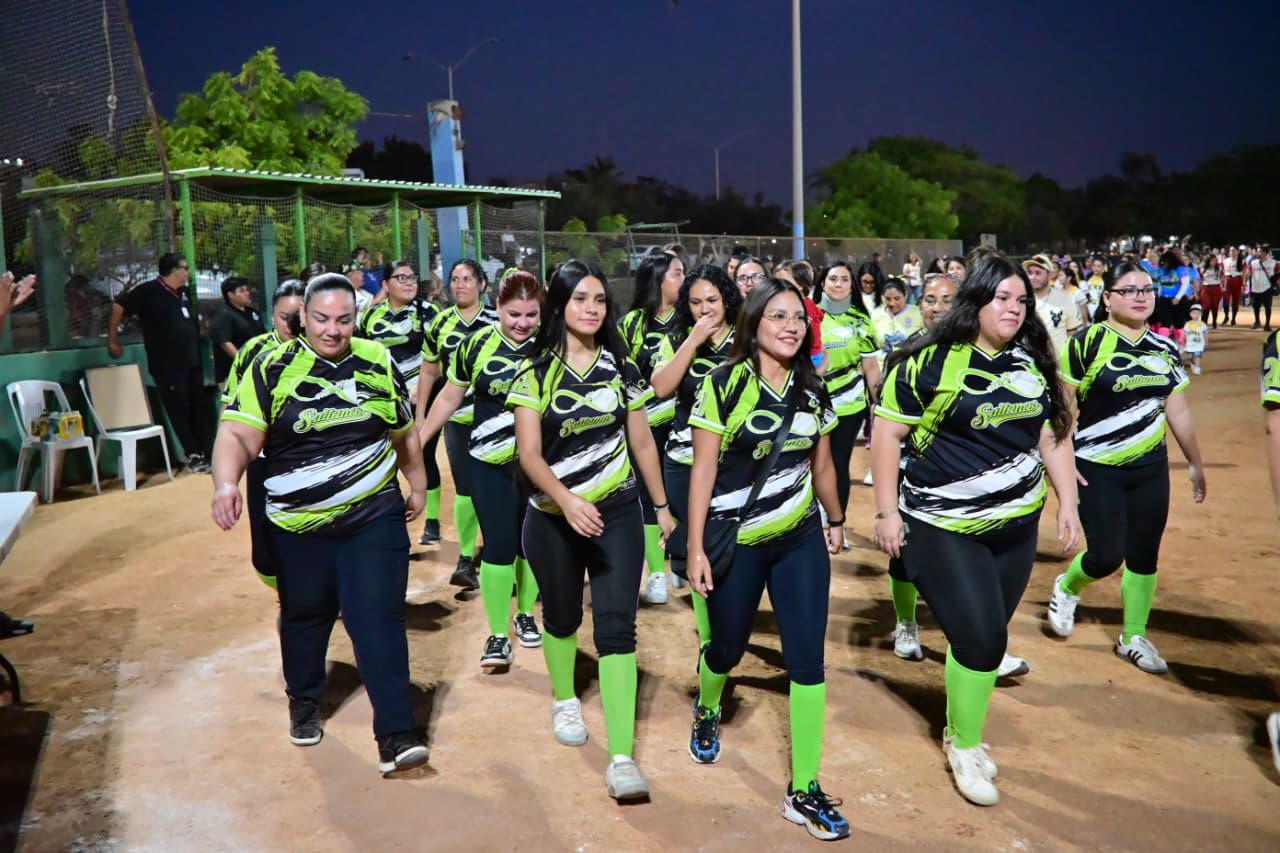 $!Inaugura Liga Quintero la sexta edición de la Liga de Softbol Femenil