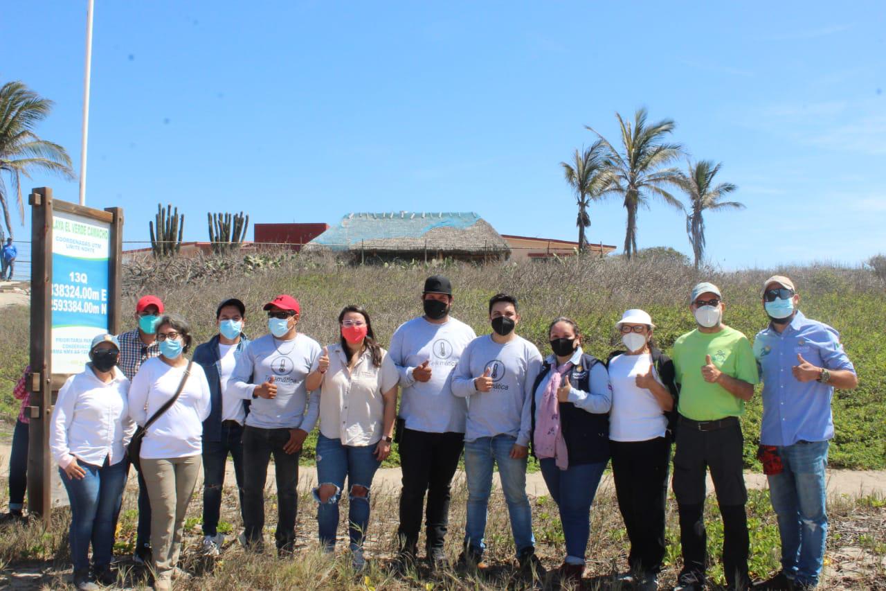 $!Se instala primera fase del proyecto GPS Huevo de Tortuga, en El Verde Camacho, en Mazatlán