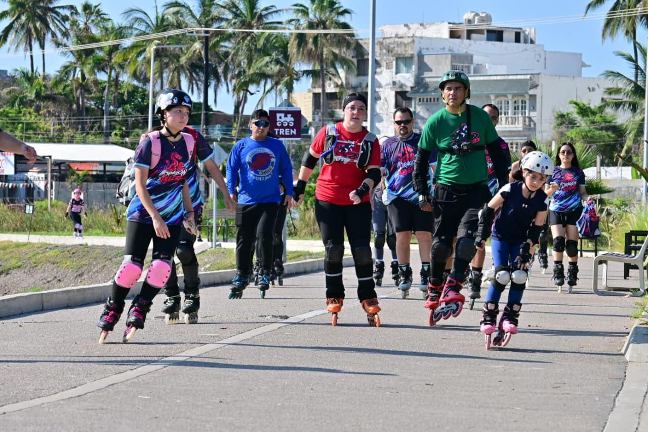 $!Fomentan el deporte y la convivencia con la actividad ‘Recorre Mazatlán en Patines’