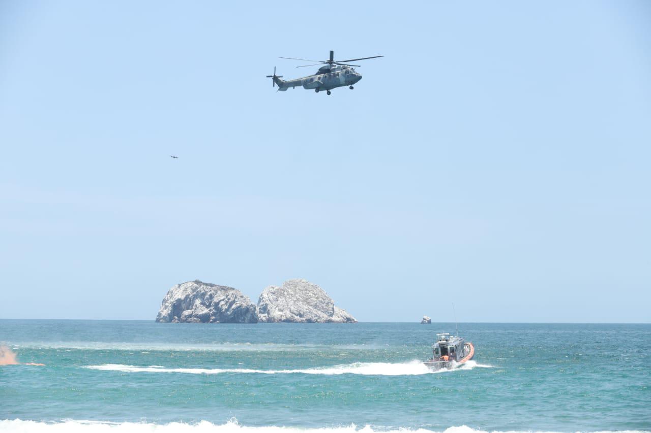 $!Realiza Semar operaciones de desembarco anfibio y rescate en Olas Altas
