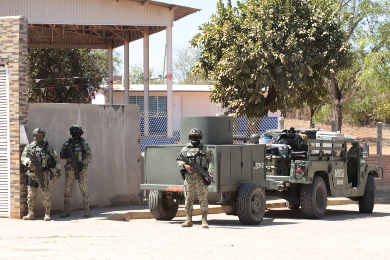 $!Fuerzas armadas mantiene despliegue tras asegurar explosivos en El Huajote, Concordia