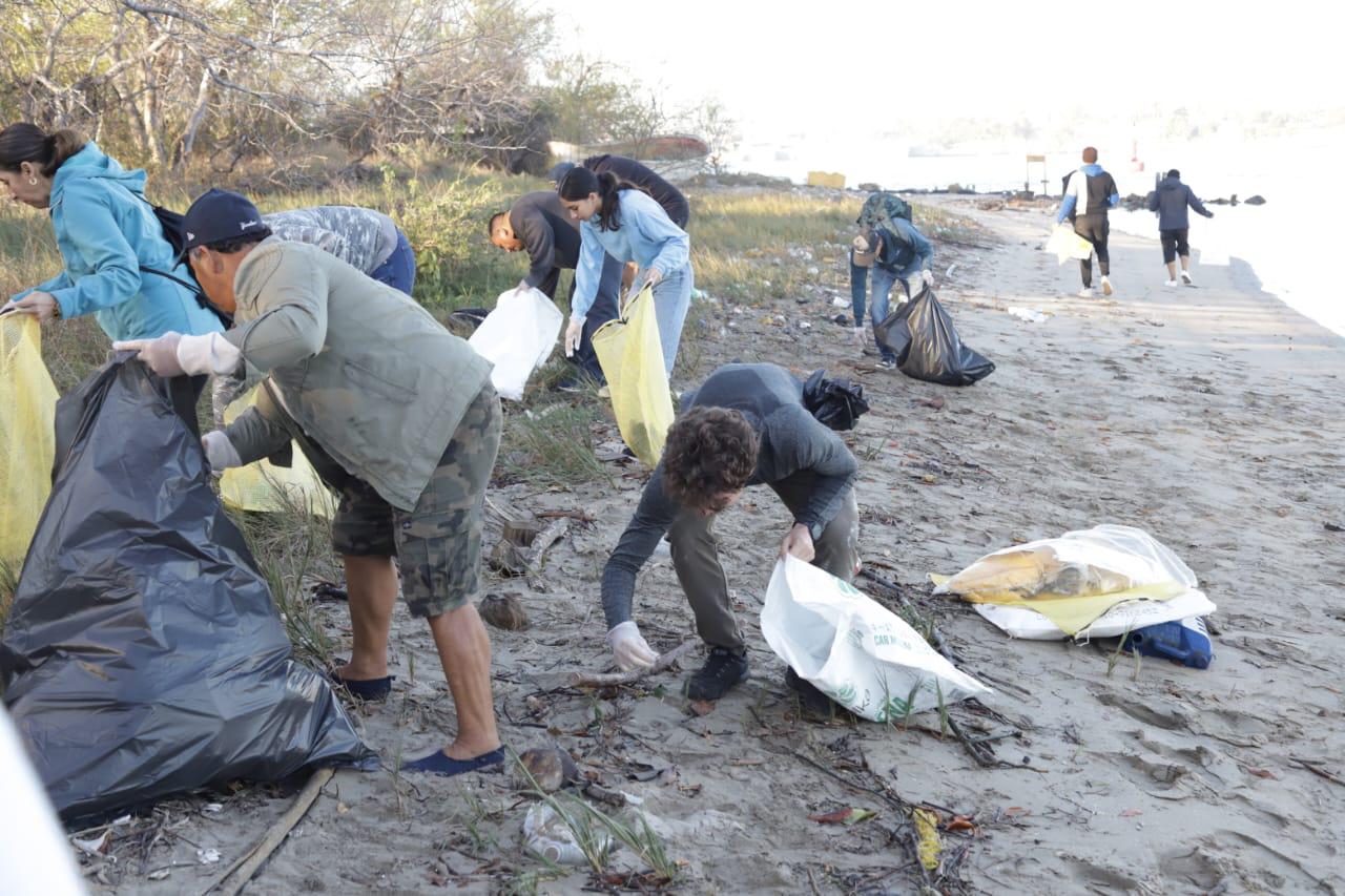 $!Realiza Colectivo MazConCiencia limpieza masiva en el manglar de la Isla de la Piedra