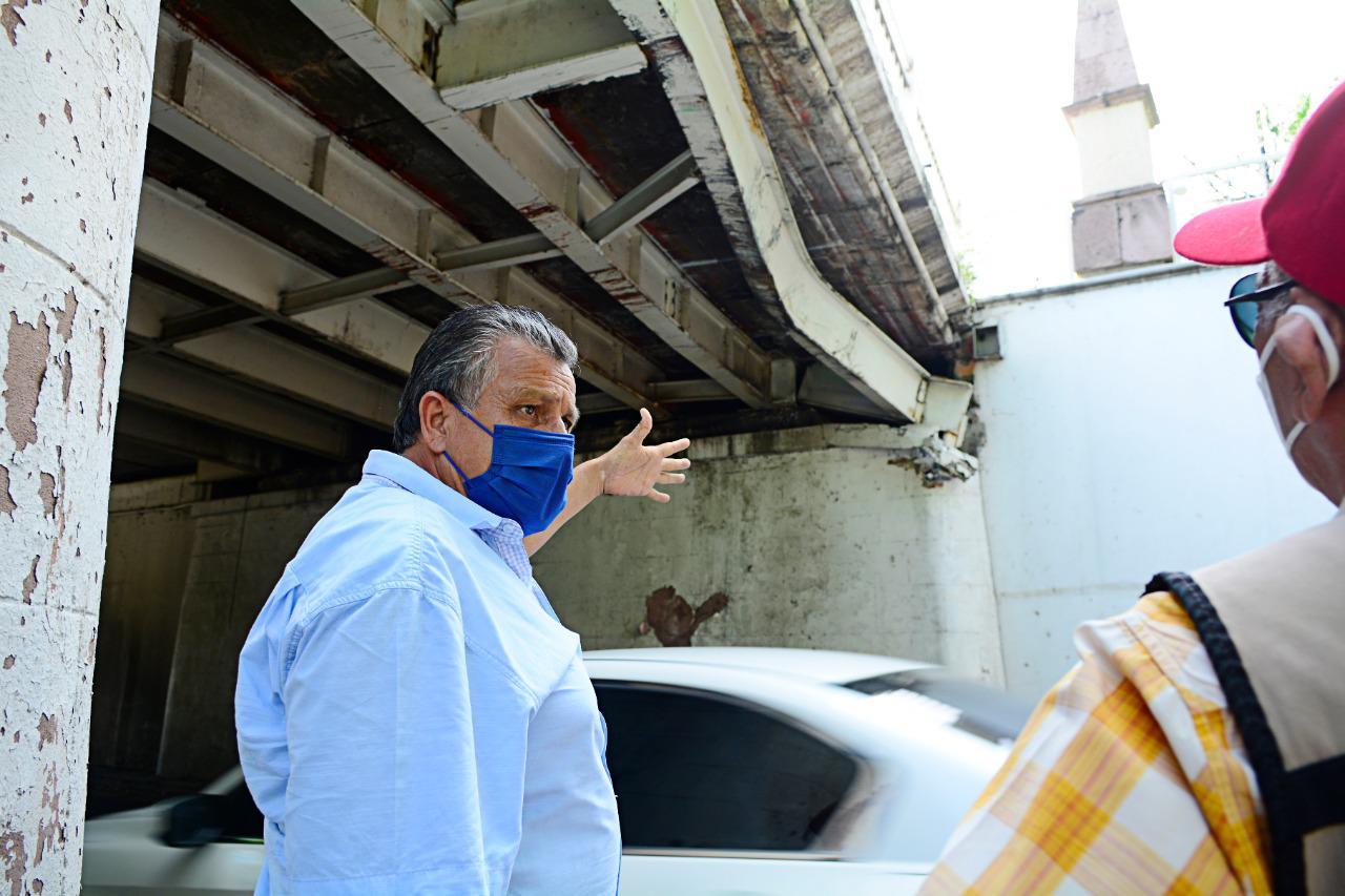 $!Esto dice Protección Civil sobre daño en el puente Hidalgo, de Culiacán