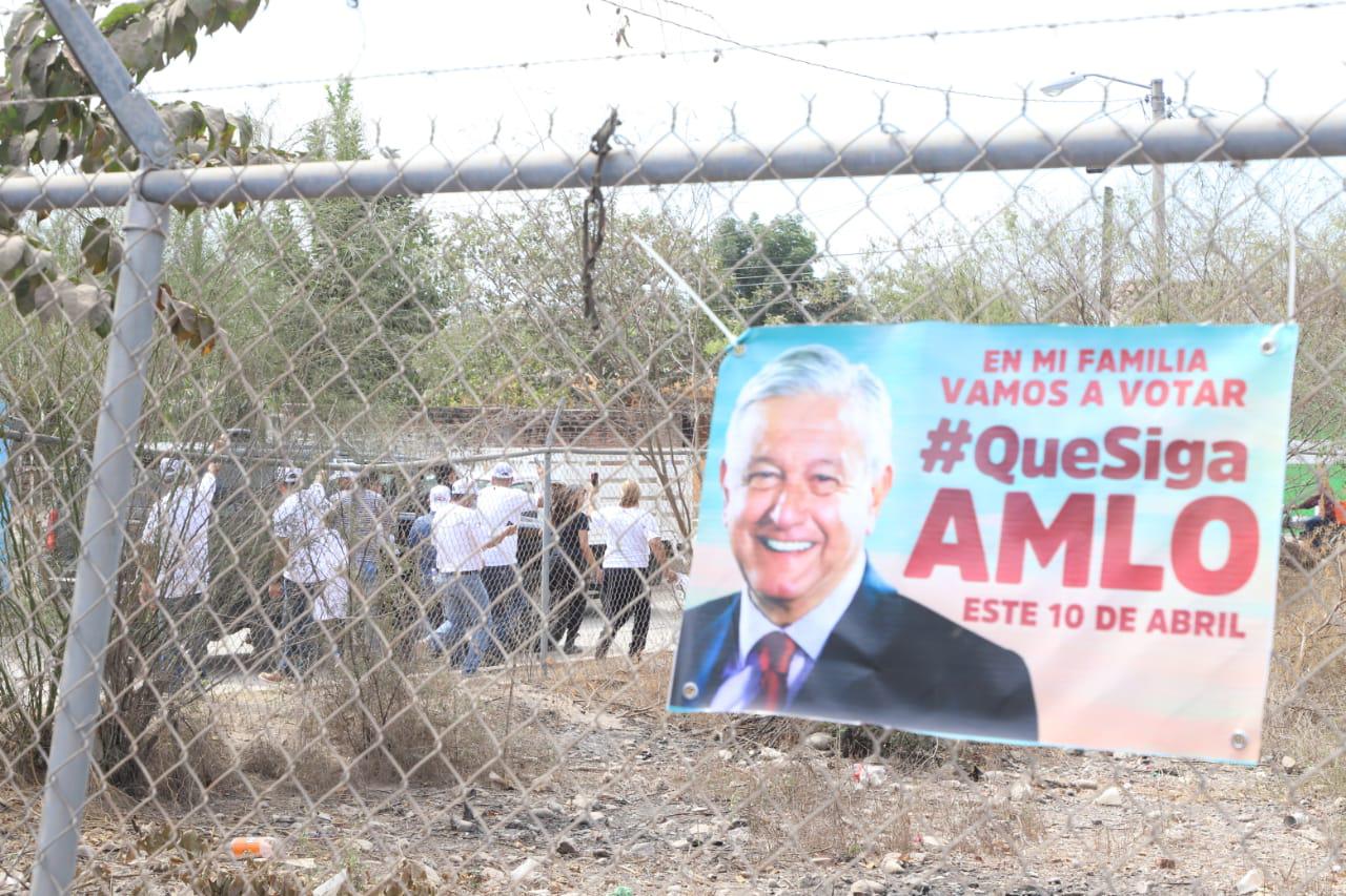 $!AMLO supervisa obra en Presa Derivadora de Siqueros, en Mazatlán; por veda no hay acceso a medios