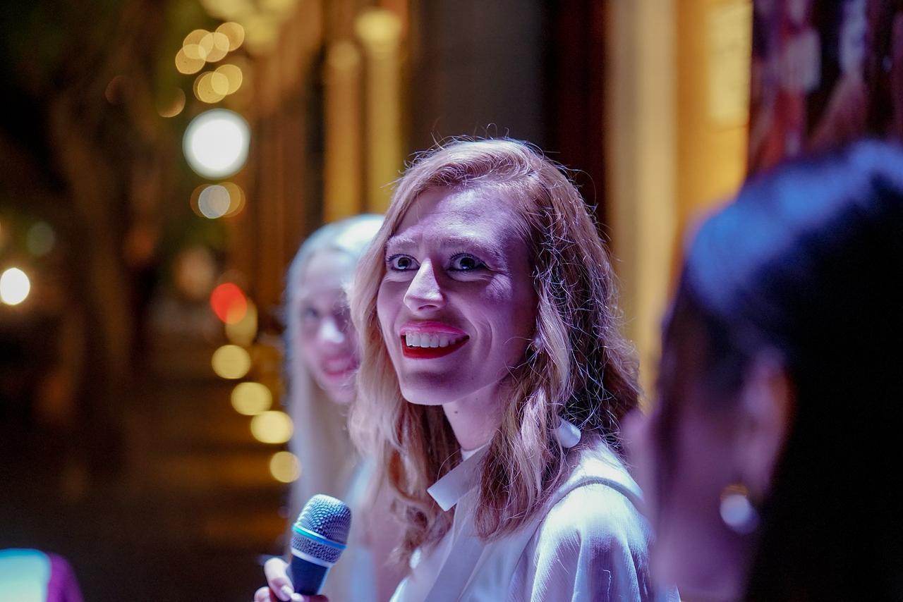 $!La actriz y modelo mazatleca compartió con el público su experiencia de vida.