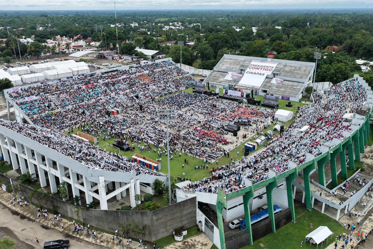 $!Reúne Sheinbaum a más de medio millón de personas en su gira de rendición de cuentas