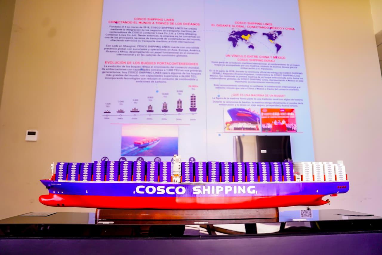 $!El Museo Casa del Marino de Mazatlán se fortalece con donación de la naviera COSCO Shipping Lines