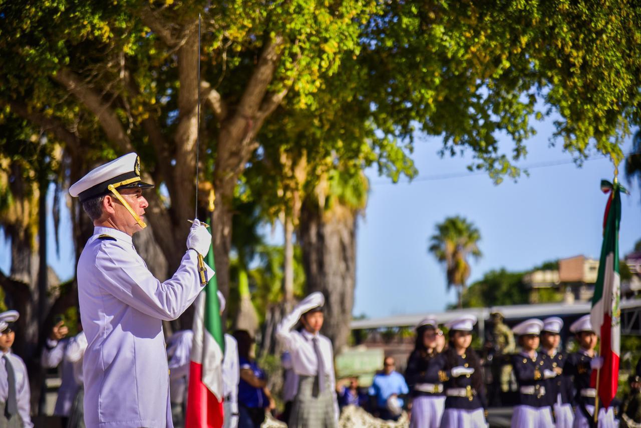$!Honran en Topolobampo el legado y sacrificio naval en el 84 aniversario del Día de la Marina