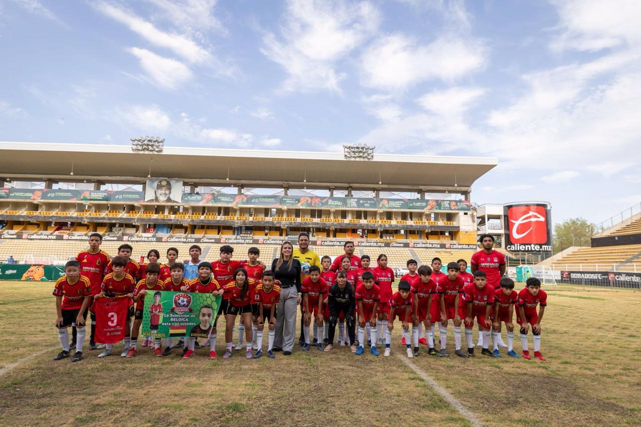 $!Ana Miriam Ramos destaca impulso al deporte infantil durante arranque de acciones del Mundialito Culiacán 2026