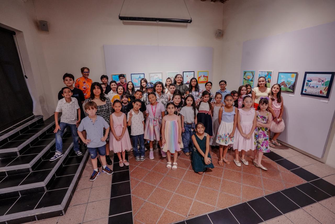 $!Alumnos de los talleres infantiles de pintura y escultura.