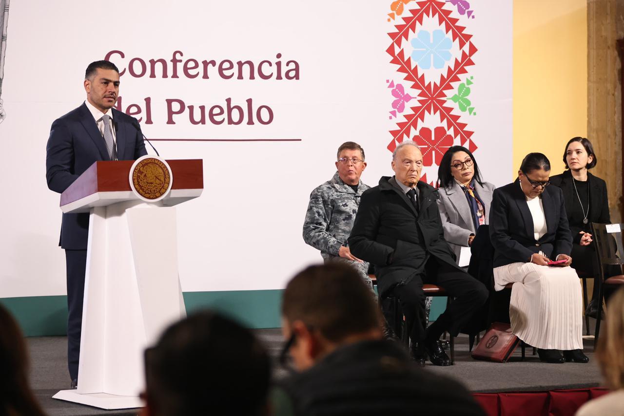 $!García Harfuch presenta resultados de operativos en Mexico