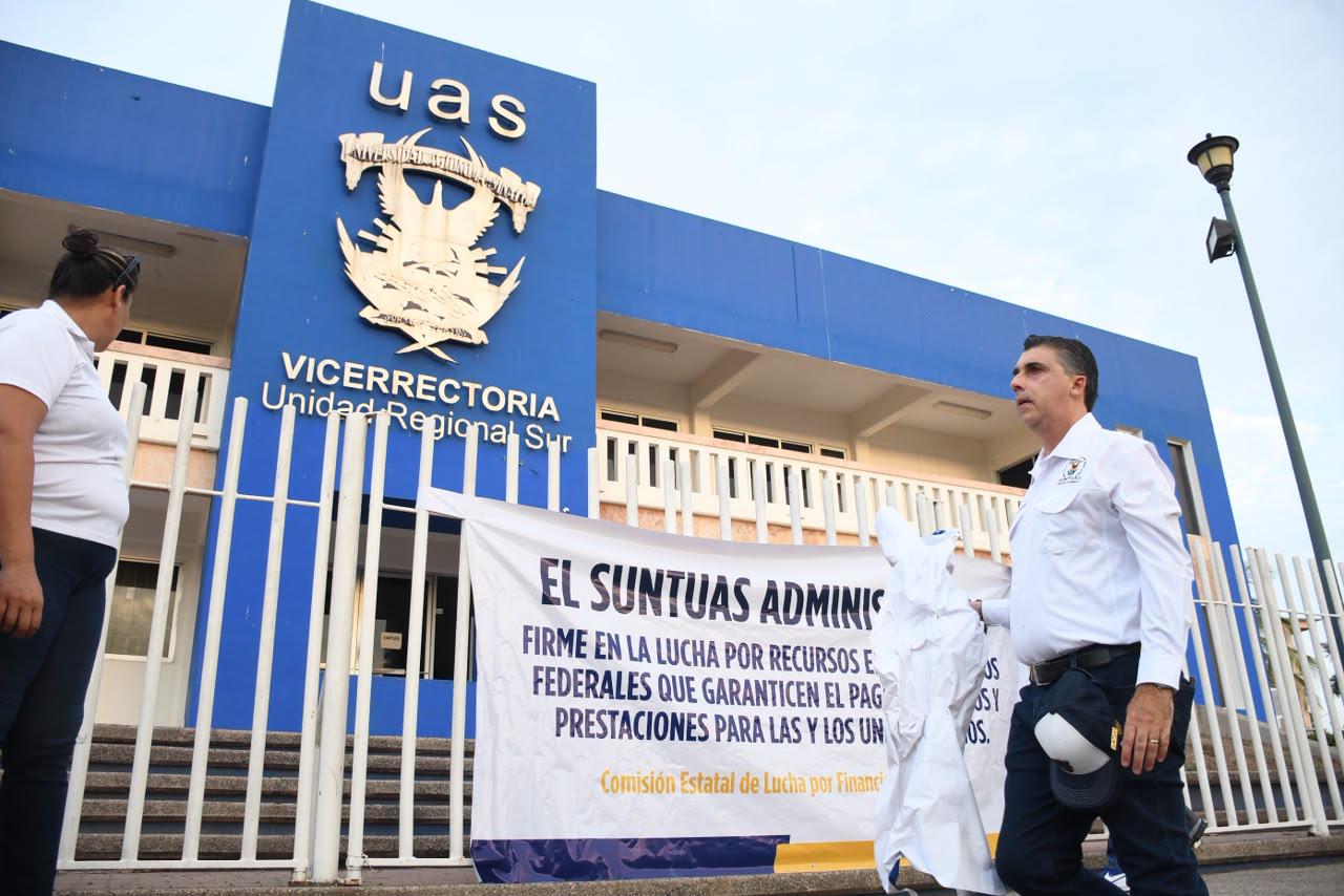 $!Inicia la UAS paro de labores ante la falta de recursos federales para pagar salarios y prestaciones
