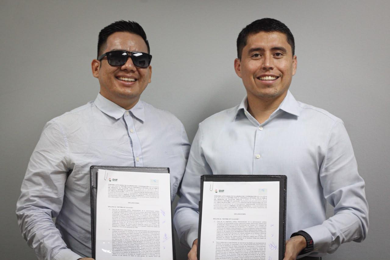 $!DIF Culiacán y ASCIS fortalecen apoyo a personas con discapacidad visual