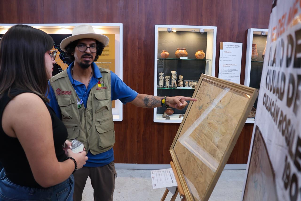$!Personal del museo explica que el documento muestra el ordenamiento de manzanas y un sistema vial mucho más claro y citadino de Culiacán.
