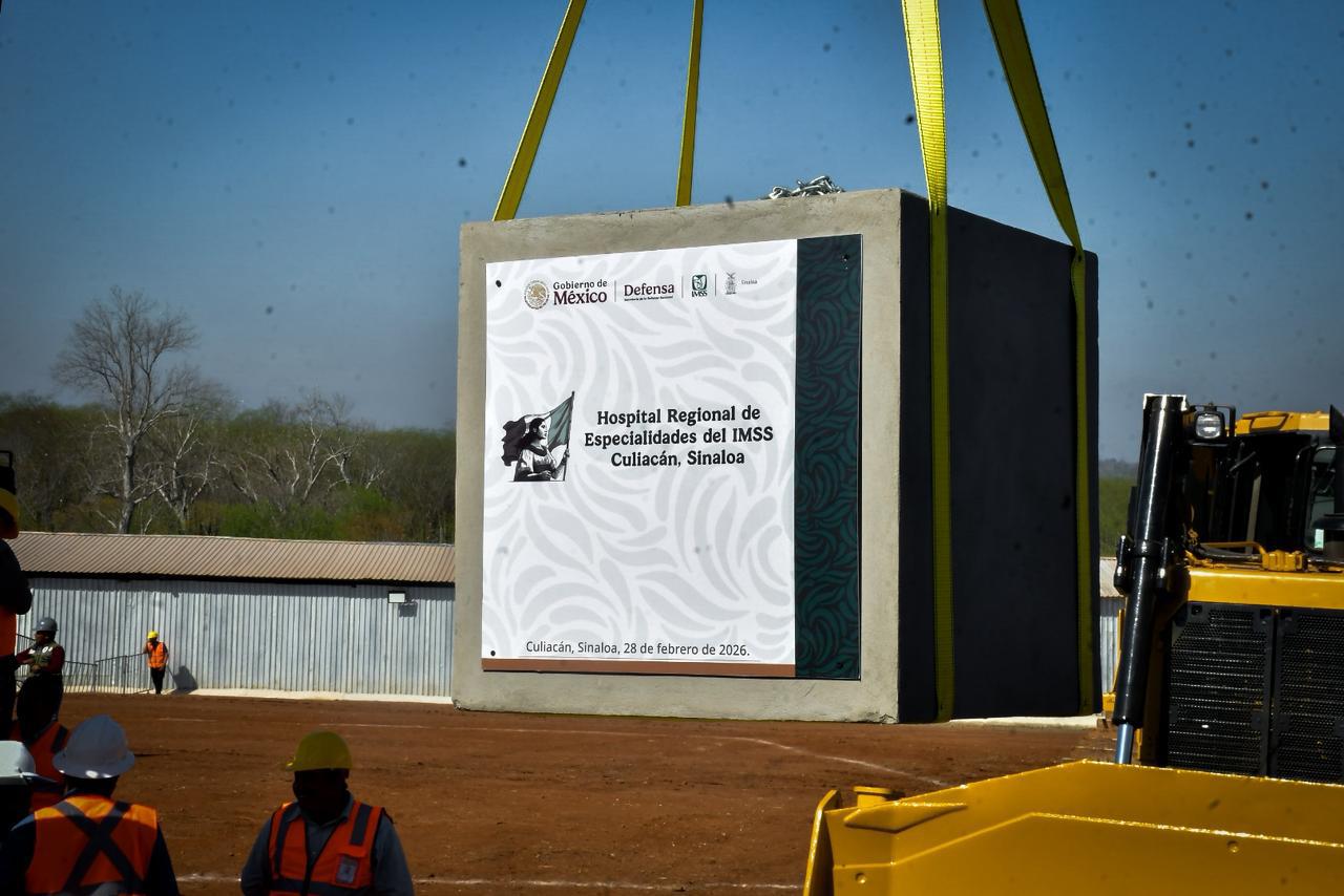 $!Colocan primera piedra del Hospital de Especialidades del IMSS en Culiacán
