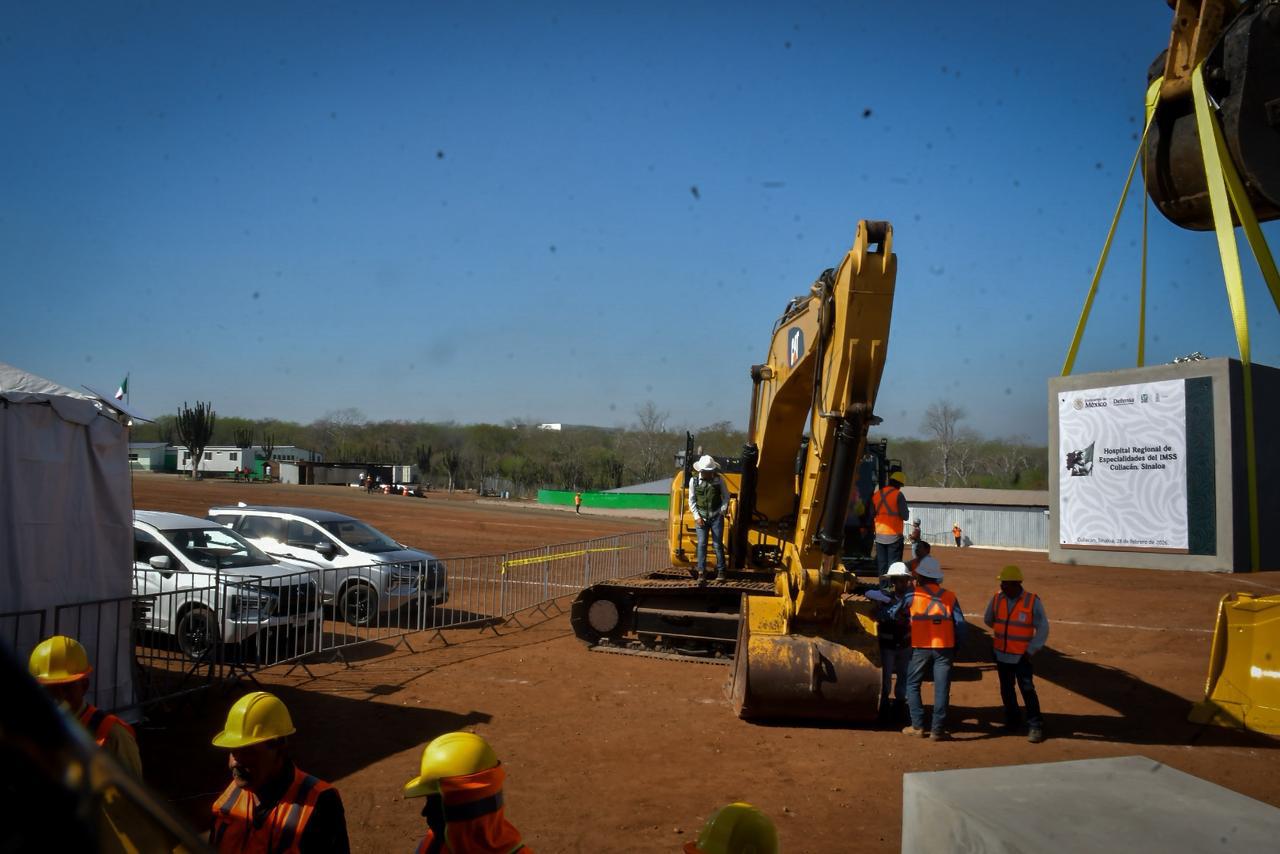 $!Colocan primera piedra del Hospital de Especialidades del IMSS en Culiacán