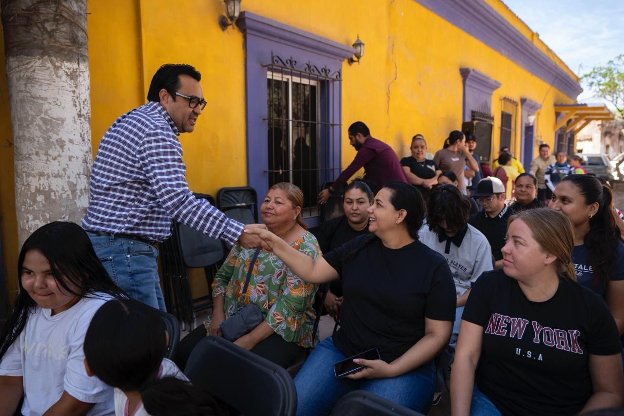 $!Entregan drenaje y pavimentación en la sindicatura de San Lorenzo, en Culiacán, tras años de rezago