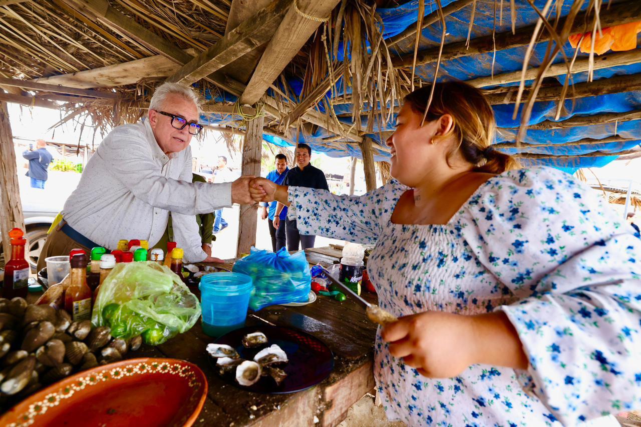 $!Supervisa Gobernador Rocha construcción del puente Bellavista-Boca del Río-Las Glorias