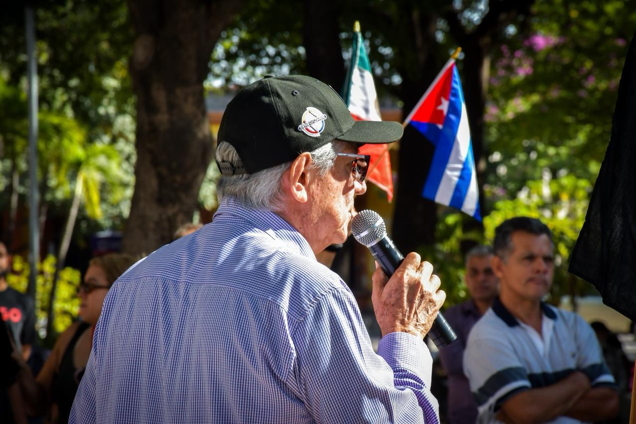 $!Se manifiestan en Culiacán contra las acciones militares de EU en Venezuela