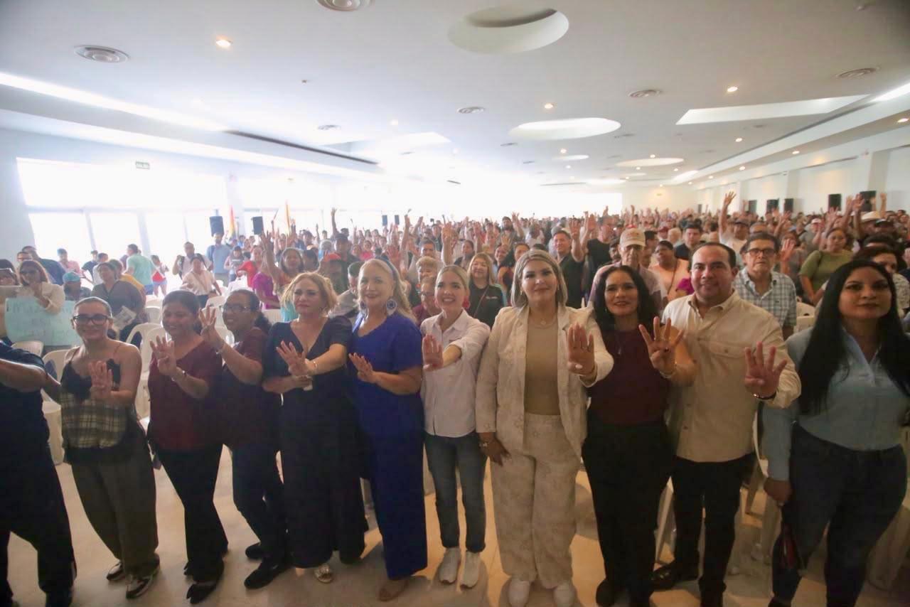 $!Estrella Palacios encabeza Asamblea Informativa de Morena en Mazatlán