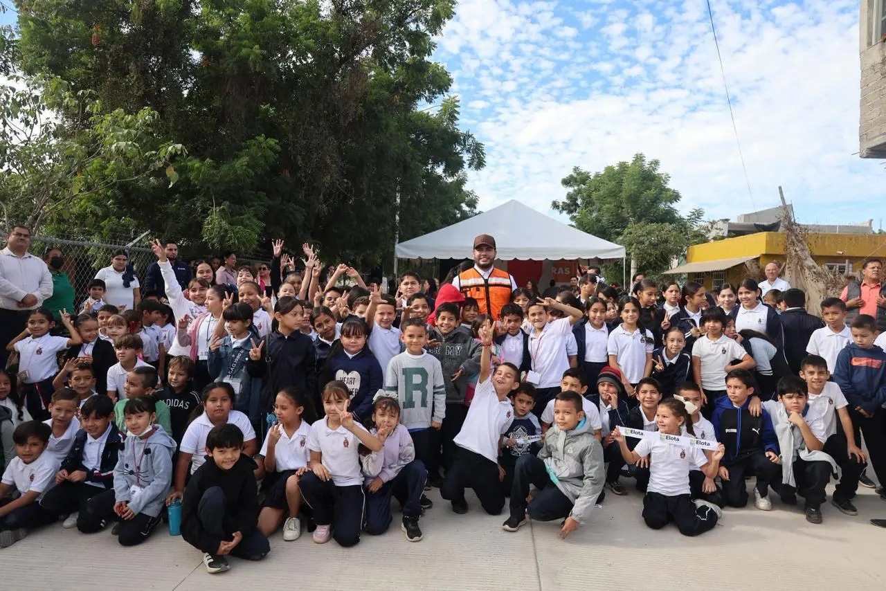 $!Inauguran pavimentación de Avenida Los Álamos en La Cruz, Elota