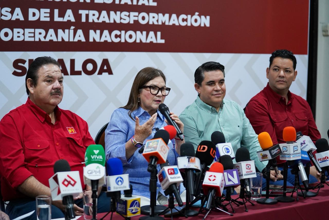 $!PT y Partido Verde dan respaldo a Imelda Castro como coordinadora de Morena en Sinaloa