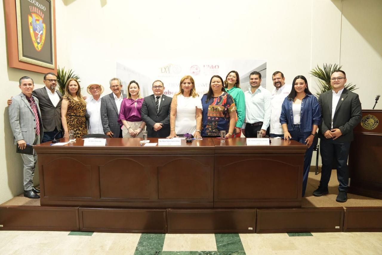 $!Congreso de Sinaloa y UAdeO firman convenio de colaboración; anuncian diplomado ‘Ciudadanía en Construcción de Paz’