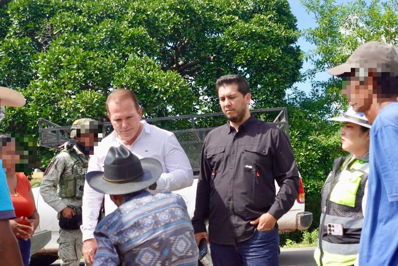 $!Sebides entrega apoyos en zona serrana de Rosario tras bloqueos comunitarios