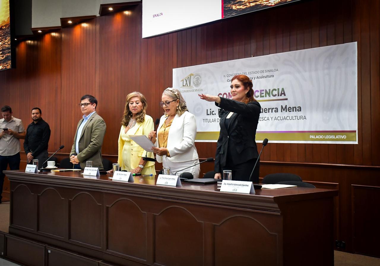 $!Sinaloa se consolida como líder nacional en pesca, afirma Flor Emilia Mena ante el Congreso