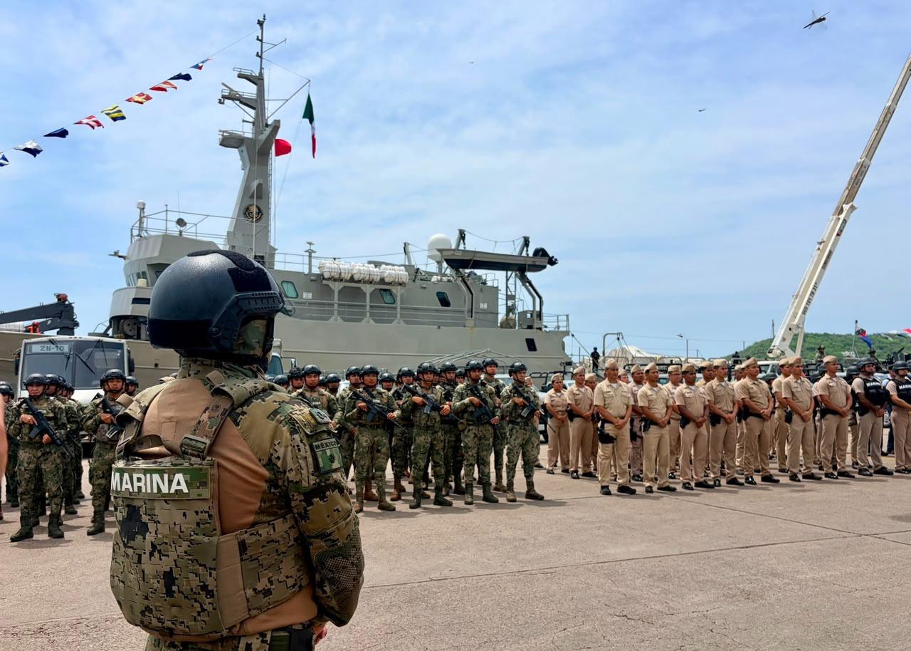 $!Marina despliega más de mil 700 elementos para reforzar la seguridad en Mazatlán