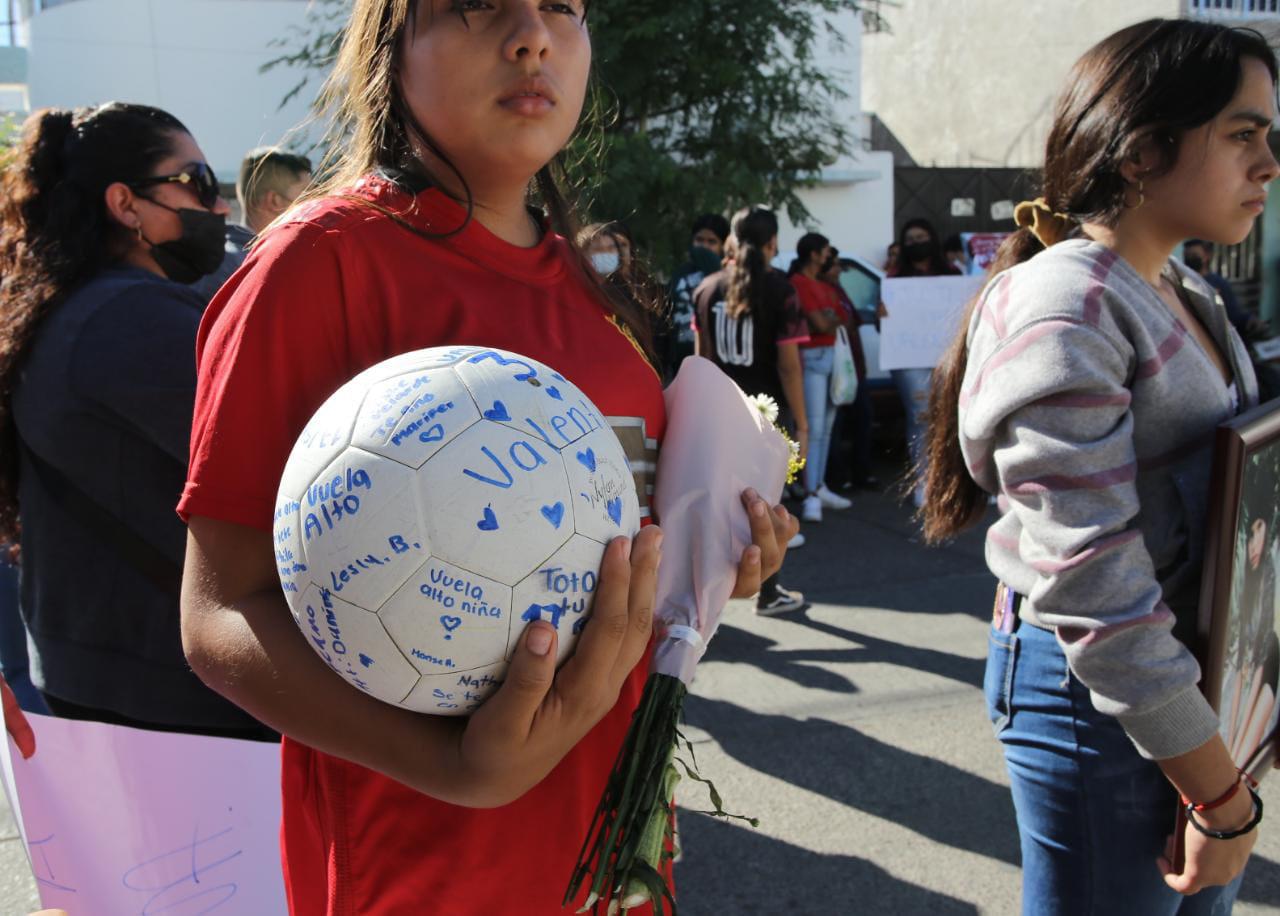 $!Amigos de Valentina, niña asesinada en Mazatlán, exigen justicia