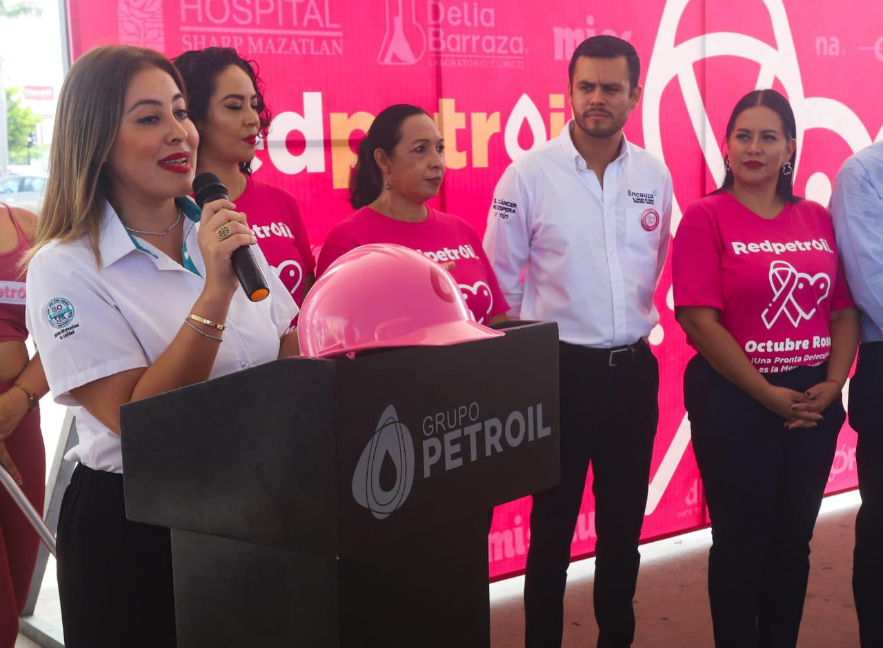 $!Se suma Redpetroil a la lucha contra el cáncer de mama en Mazatlán