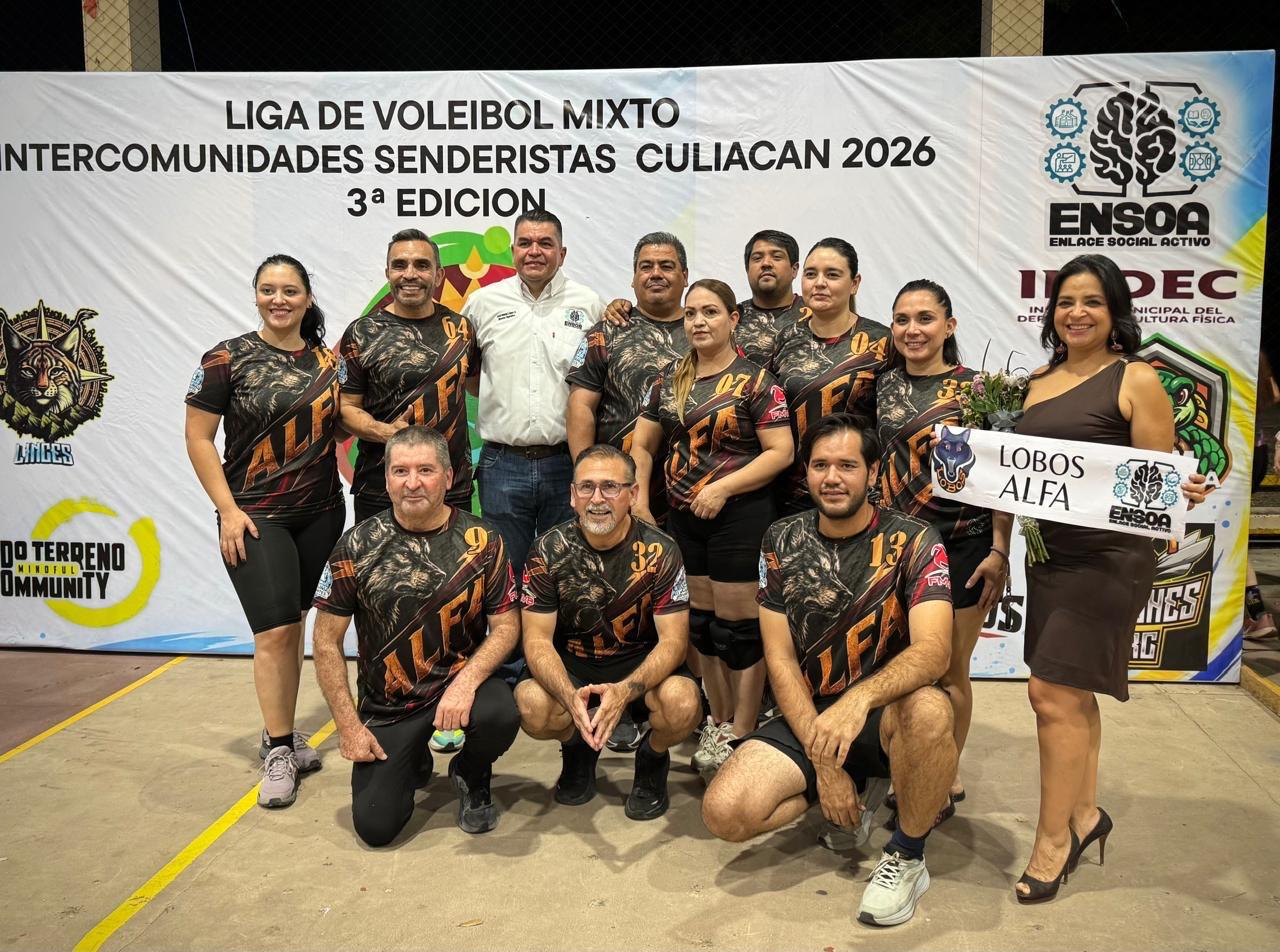 $!Inauguran la tercera edición de la Liga de Voleibol Mixta Senderistas en Culiacán
