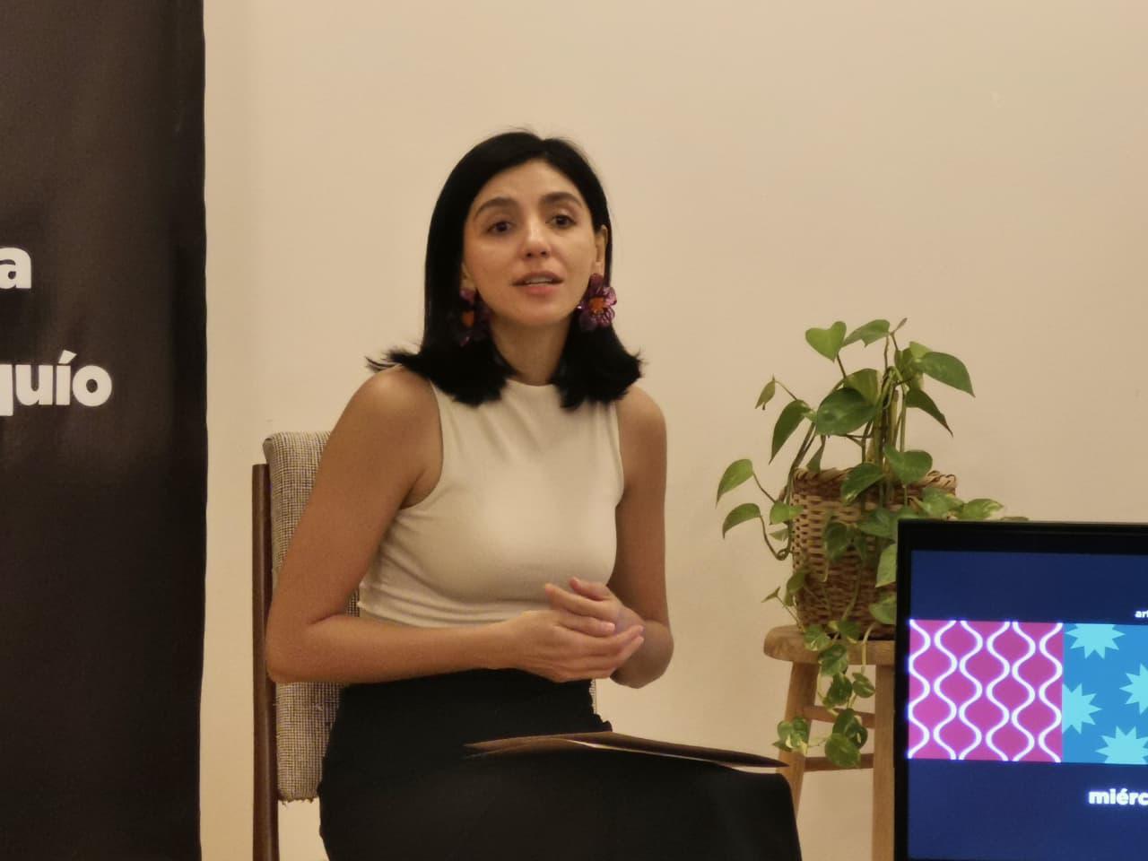 $!Carmina Medina, directora de La Casa del Maquío, da detalles del evento.