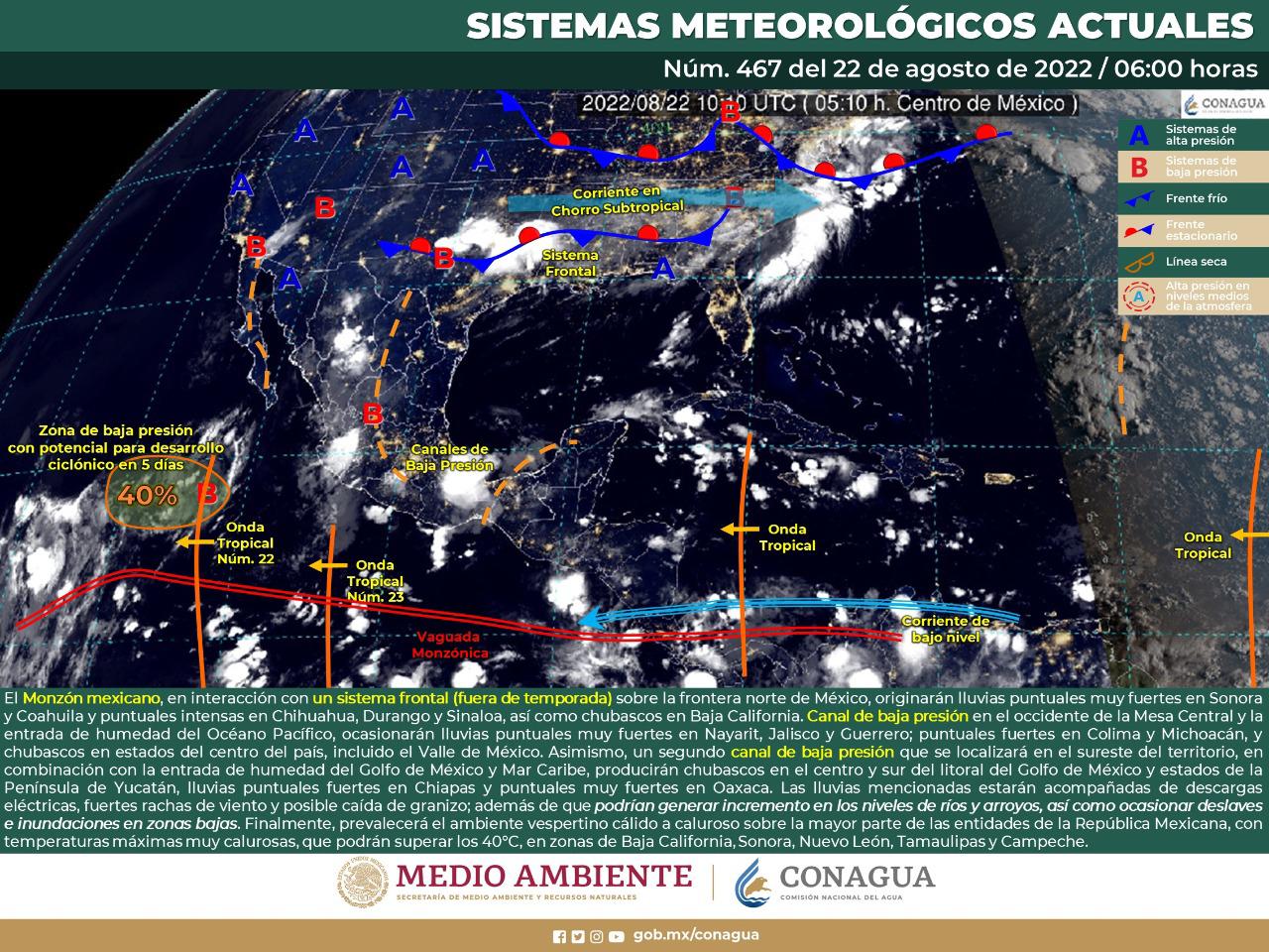$!Sin pronóstico de huracán para Sinaloa esta semana: Protección Civil