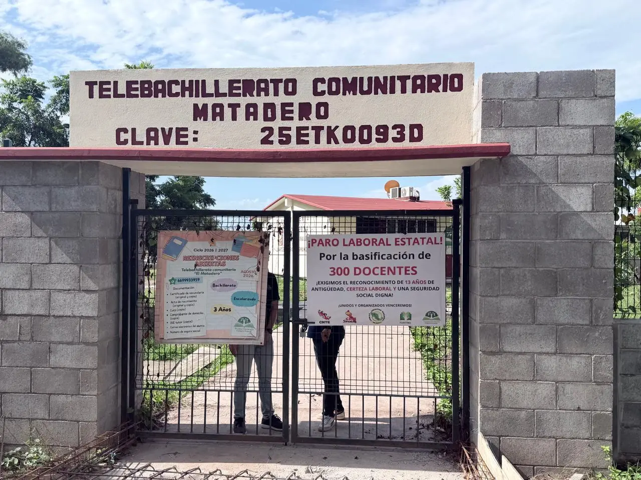 $!Exigen trabajadores de Telebachillerato certidumbre laboral en Sinaloa