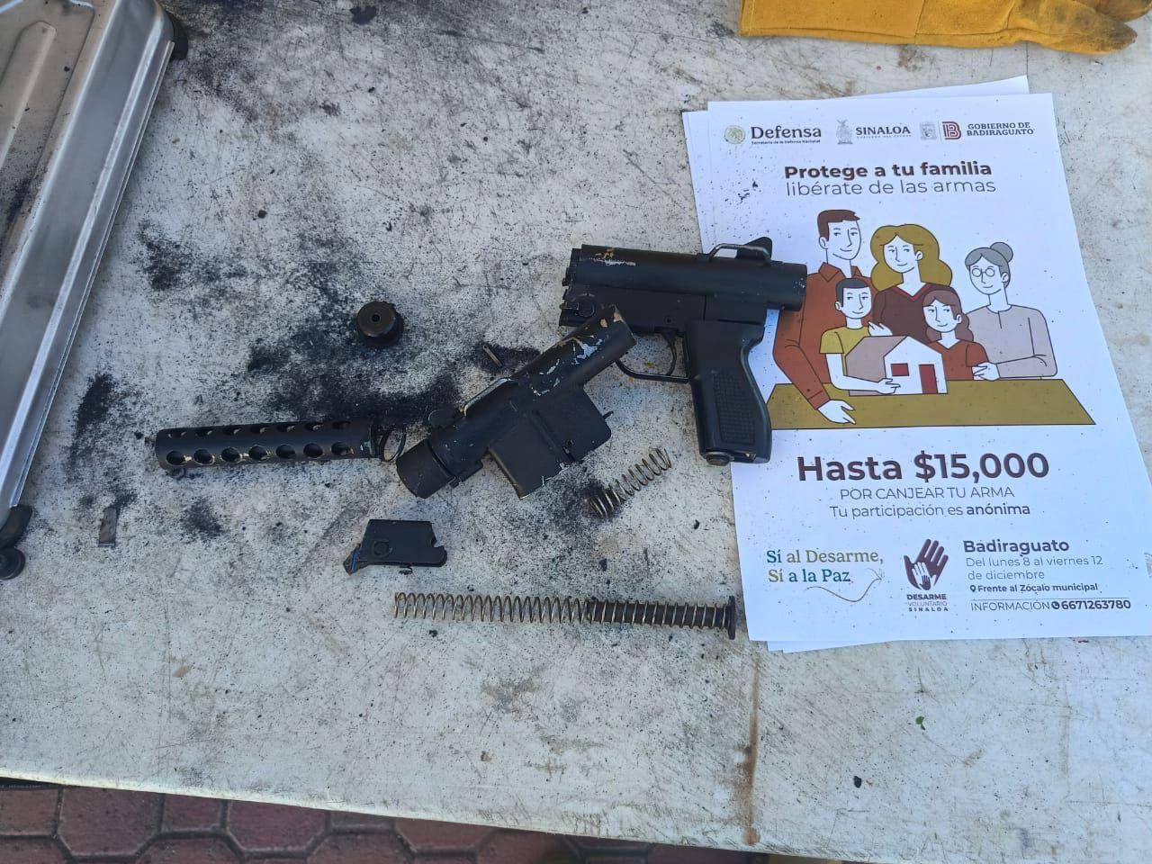 $!Supera meta Desarme Voluntario Sinaloa 2025 con más de mil armas de fuego destruidas