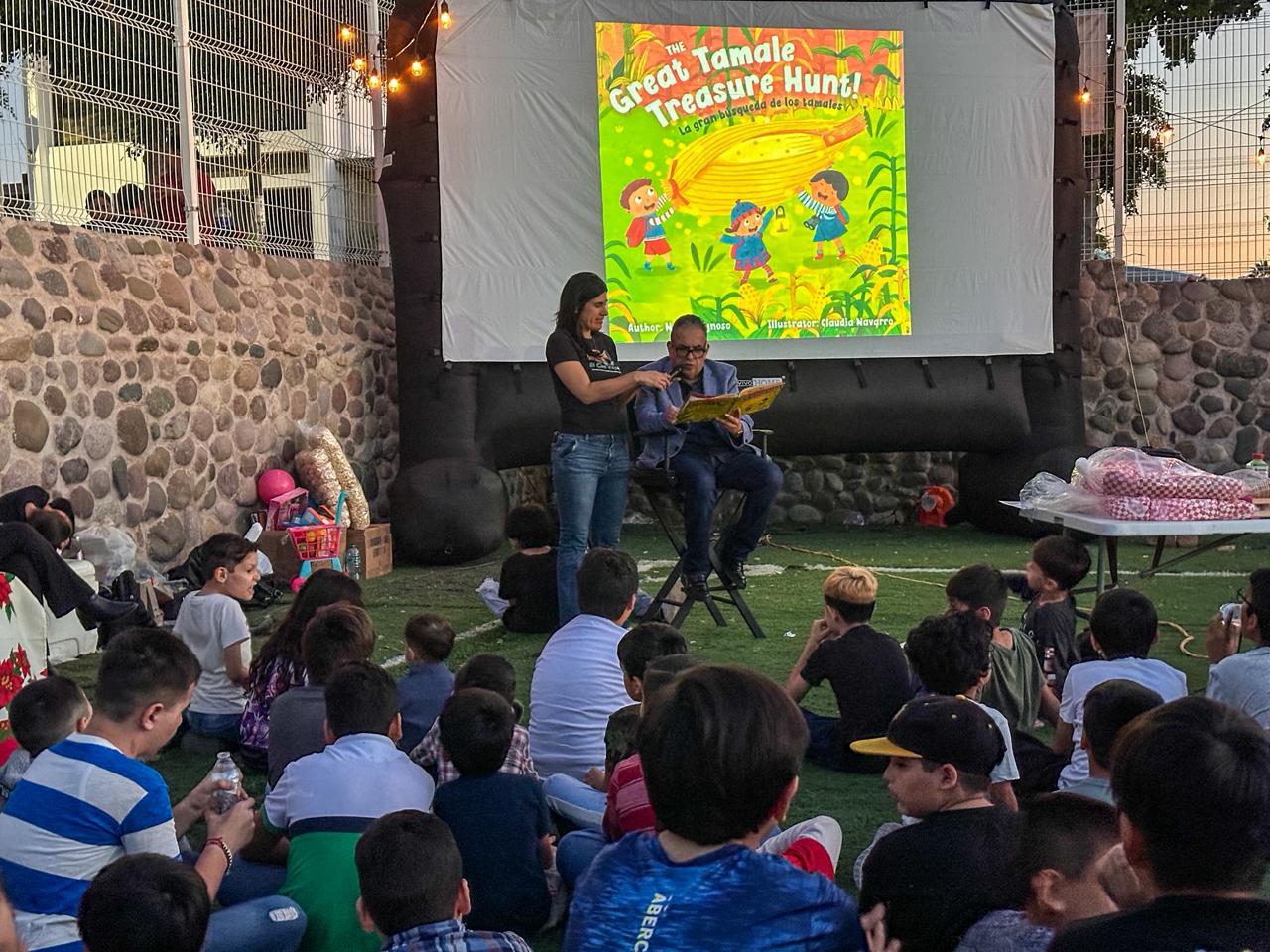 $!Rafael Sigler convivió con las infancias previo a la proyección de Cars.