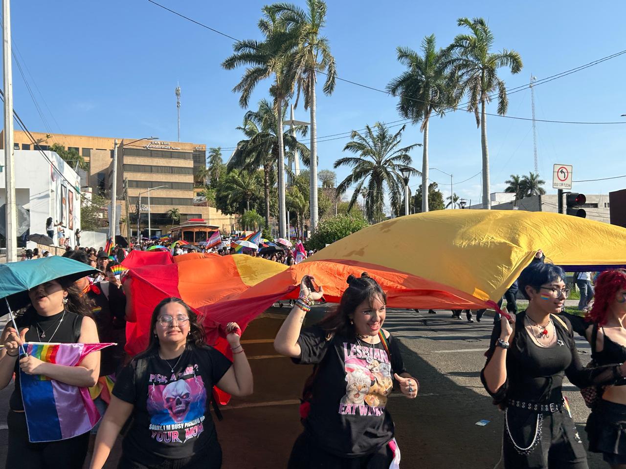 $!Lanzan llamado a la paz y a la inclusión en Marcha de la Diversidad Sexual en Culiacán