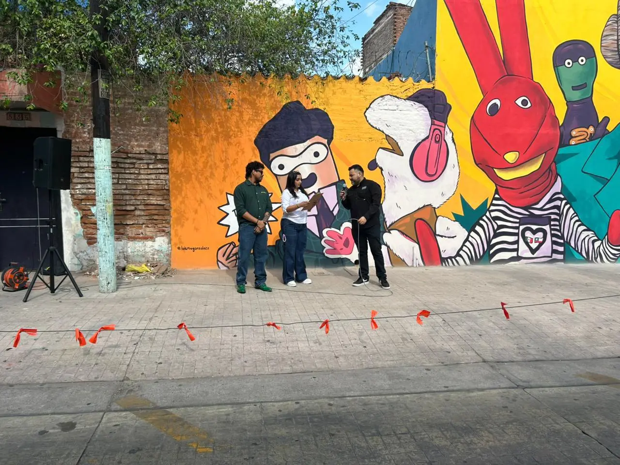 $!Inauguran mural de ‘31 Minutos’ en Culiacán: Un tributo a la libertad de expresión y la paz